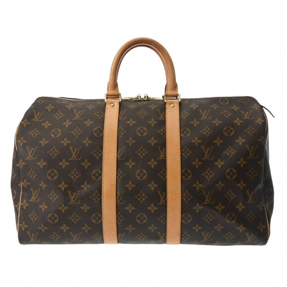 Louis Vuitton Handbags - Louis Vuitton Monogram Keepall Brown Canvas Boston Bag